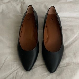 Aquatalia | Black Leather Flats